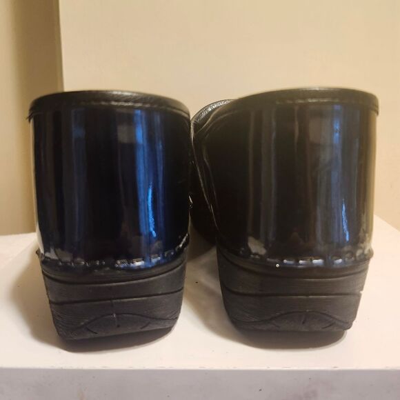 Dansko® XP 2.0 Metallic Blue Patent Leather Closed Back Clogs sz.10/40 Ret. $160 - Picture 5 of 6